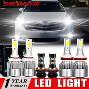 Combo faros LED + luces antiniebla kit 6000 k para Toyota Venza 2009 2010-2016 - Imagen 1 de 17