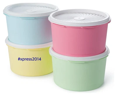 Tupperware Pequeño Decorador Bote Set de 4 NUEVO Multicolor Foto 1 de 4