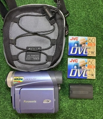 Panasonic PV-GS9 Camcorder With Battery, Bag, & 2 Mini Dv - Untested No Charger - Image 1 of 4