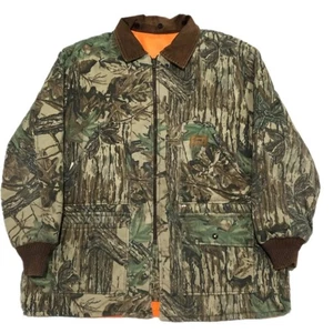Chaqueta de Invierno Vintage Duxback Realtree Camuflaje Reversible Naranja Talla 2X - Imagen 1 de 16