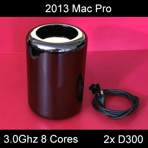 2013 Mac Pro | 3.0 GHz 8-Core | Dual AMD D300 | 64GB RAM | 1TB PCIe NVMe - Image 1 of 1