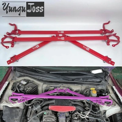 Front Tower Brace + Rear Trunk Stiffener Bar for Subaru BRZ for Toyota 86 2012+ Foto 1 de 4