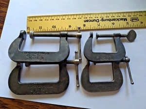 VINTAGE CINCINNATI TOOL CO C-CLAMPS (3) No 54 + (2) No 52 SUPER JR FORGED STEEL - Picture 1 of 14