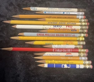 Vintage Bleistift Lot (16): Sears, Pepsi, Cola, Empire Labs, Kleen, Sero Prd - Bild 1 von 11