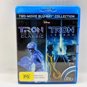 Tron The Original Classic + Tron Legacy Blu-Ray All Region Disney Sci-Fi Action - Picture 1 of 10