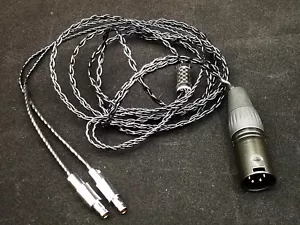Cable de plata pura XLR equilibrado de 4 pines para actualización Sennheiser HD800 HD800S - Imagen 1 de 6