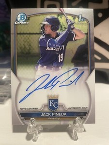 2023 Bowman Chrome Jack Pineda Auto Autograph 1st bowman KC Royals