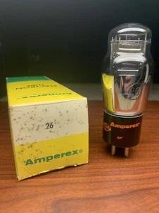 RARE NOS Perfect Testing Low Noise Vintage Amperex Type 26 Vacuum Tube 326 226 - Picture 1 of 12