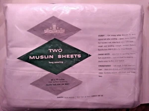 Muselina de colección Sears Harmony House de larga duración 2 hojas 81 x 99 doble nuevo en stock - Imagen 1 de 5
