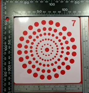 Geometric Circle Flower Stencil Embossing Stone Decor Cardmaking Ink Paint #7 - Photo 1 sur 9