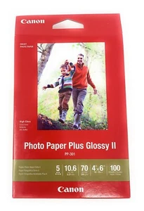 Canon Photo Paper Plus Glossy II ,4" x 6" Inkjet Printer Paper, set of 6 packs - Picture 1 of 3