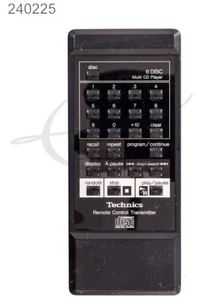 GENUINE Technics Remote Control Transmitter Multi CD Player EUR64559 VGC WORKS - Picture 1 of 5