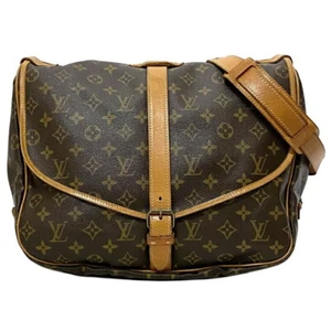 Louis Vuitton Shoulder Bag Saumur 35 Brown Monogram M42254 Good Condition - Picture 1 of 10