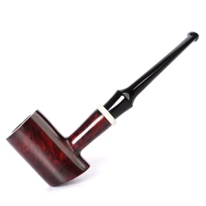 Briar Tobacco Pipe Straight Stem Cherrywood Pipe Handmade Wooden Poker Pipe - Picture 1 of 24