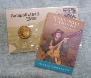 #C51.  2015 100th ANNIVERSAY OF GALLIPOLI NIUE COIN & AUSTRALIAN PNC - Picture 1 of 13