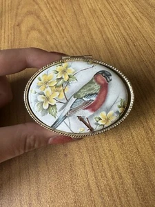Kleine Schachtel Schmuck Mit Keramik Vintage Antik - Imagen 1 de 7