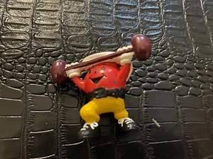 FIGURA DE PVC VINTAGE publicidad NOS #O-28 KOOLAID MAN levantamiento de pesas - Imagen 1 de 1