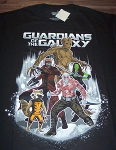 GUARDIANS OF THE GALAXY MARVEL COMICS T-Shirt MENS SMALL NEW GROOT ROCKET DRAX - Picture 1 of 3