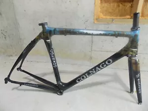 54cm Colnago Cristallo New York Carbon Fiber Road Frame & Star Carbon Fork - Picture 1 of 22