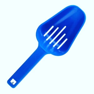 Ice Scoop Slotted Plastic 8 Ounce Blue FDA Approved. - Picture 1 of 10