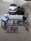 Sony PlayStation VR Headset Camera Bundle plus games and stand 