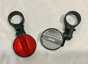 Juego de reflectores delanteros y traseros redondos Cat Eye Bike 160 incluye abrazaderas 34,9 - Imagen 1 de 5