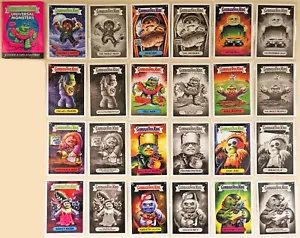 1ST EDITION Topps Garbage Pail Kids x Universal Monsters 24 Card Set 2019 GPK - Picture 1 of 4