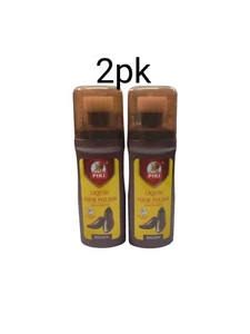 Lot of 2 Bottles shoe polish liquid instant shine brown 60ml each - Picture 1 of 3
