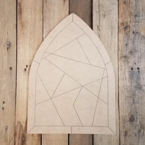 Vetro colorato decorativo modello pannello forma legno, arte artigianato dipinto per linea - Foto 1 di 1