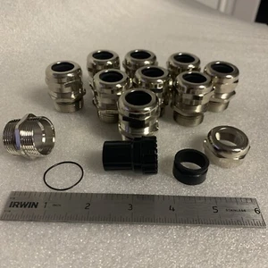 Lot of 10 Beisit Nickel-plated Brass Industrial Cable Gland 3/4" NPT Cold - Bild 1 von 13
