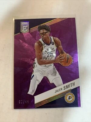 JALEN SMITH 2022-23 DONRUSS ELITE PURPLE /49 PACERS #166 - Image 1 of 2