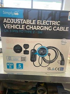 LEVC TXE TYPE2 TO 3PIN CHARGING CABLE - Picture 1 of 2