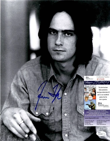 James Taylor In-Person Signed 11x14 Photo w/ JSA COA #P17055 Cover