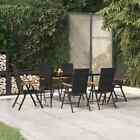Tidyard 7 Piece Garden Dining Set  Setting Table And Chairs, Patio J7a7