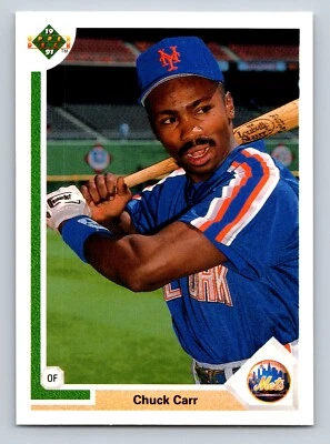 Chuck Carr 1991 Upper Deck #514 New York Mets RC - Image 1 of 2