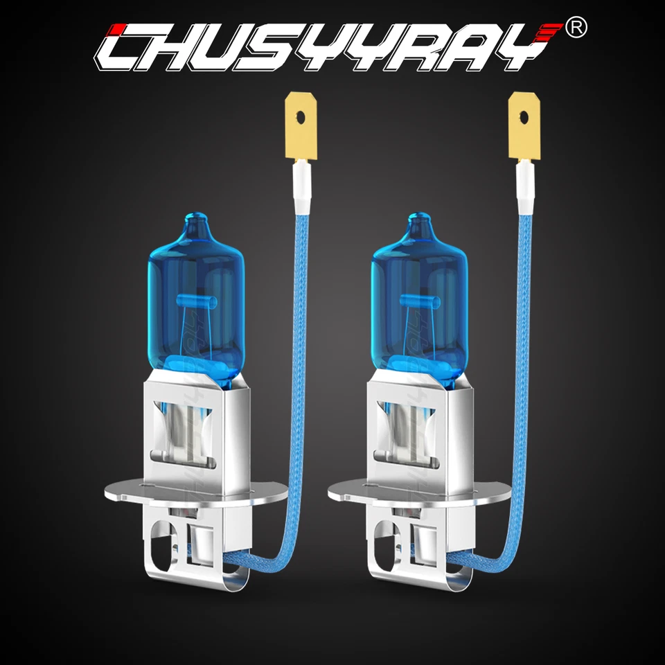 Pair H3 Halogen Fog Driving Light Bulbs 12V 55W For Acura Slx 1996-1998 1999 - Image 1 of 4