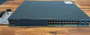 Cisco WS-C2960X-24PS-L 2960-X 24 GigE PoE 370W 4x 1G SFP LAN Base inkl. VAT - Bild 1 von 5