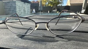 NIKON EYEWEAR TITANIUM NT6014 53/19/140 BROWN EYEGLASSES FRAME Only - Picture 1 of 11