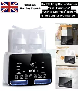 Baby Bottle Warmer Steriliser Fast Milk Warmer with LCD Display and Timer UK - Picture 1 of 7