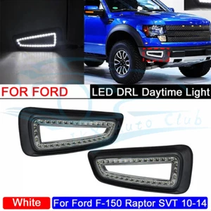 LH+RH Front Daytime Lights LED DRL Fog Lamps q For Ford F150 Raptor 2010-2014 - Picture 1 of 10