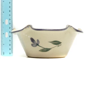 Pottery Bowl Studio Art Floral Hand Made Vintage 2002 Hand Thrown Signed Kovack - Picture 1 of 4