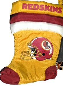 Washington Redskins satin padded Christmas stocking 14" x 8" former team logo - Picture 1 of 3
