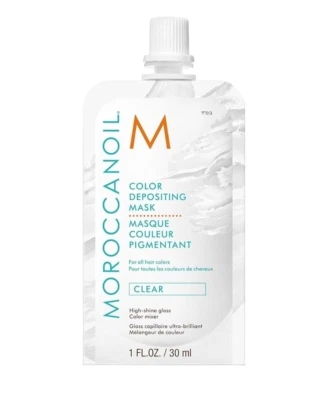 Máscara depositante de color Moroccanoil transparente 1 fl oz - brillo de alto brillo Foto 1 de 4