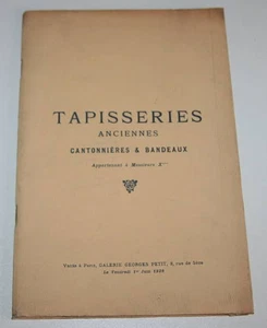 Tapisseries anciennes - Beauvais -  Cantonnières et bandeaux - 1928 - Picture 1 of 1