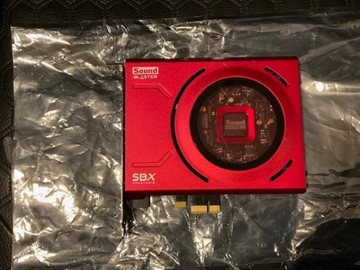 Tarjeta de sonido Creative Labs Sound Blaster SBX Prostudio - roja - usada, excelente estado. Foto 1 de 3
