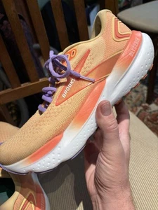 Brooks Glycerin 21 Running Shoes Orange Sneaker Gym 1204081B894 Women’s 10 - Picture 1 of 23