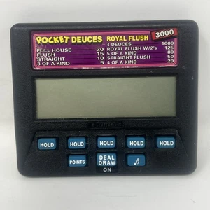 Radica Pocket Deuces Royal Flush 3000 Handheld Game Model 1315 Poker Test Works - Picture 1 of 2