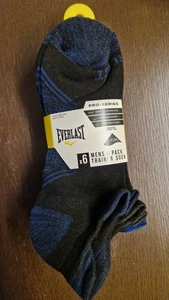 Everlast Mens 6 Pack Trainer Socks Pro-Series Moisture Control Cushion Comfort - Picture 1 of 3