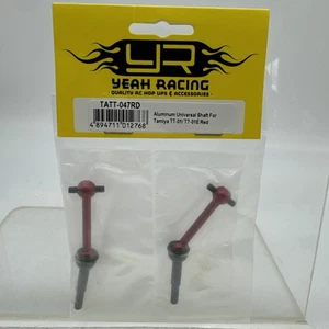 Yeah Racing TATT-047RD Aluminum Universal Shaft Red : Tamiya TT-01/ TT-01E - Picture 1 of 2