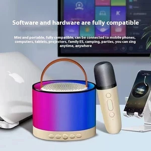 K52 Wireless Karaoke Microphone & Speaker Set – Bluetooth Audio System with Remo - Photo 1 sur 11